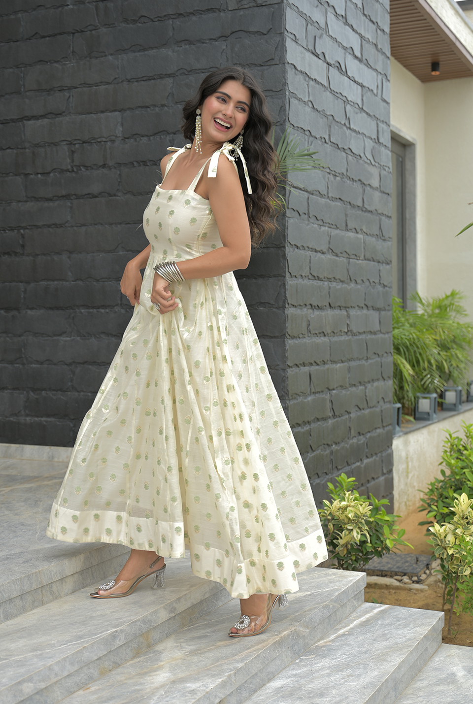 Celestial Charm Organza Maxi Dress