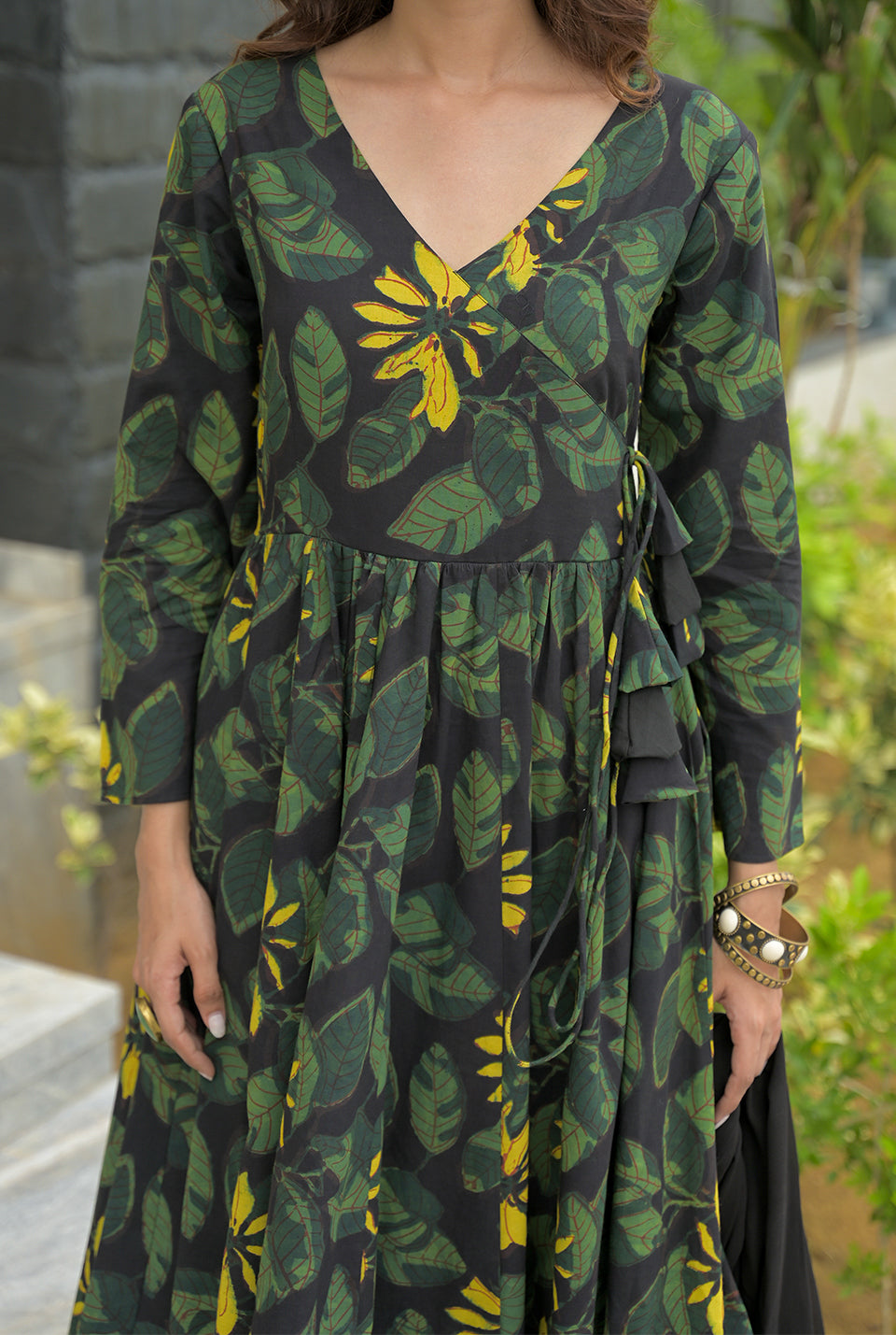 Nilima black cotton suit set