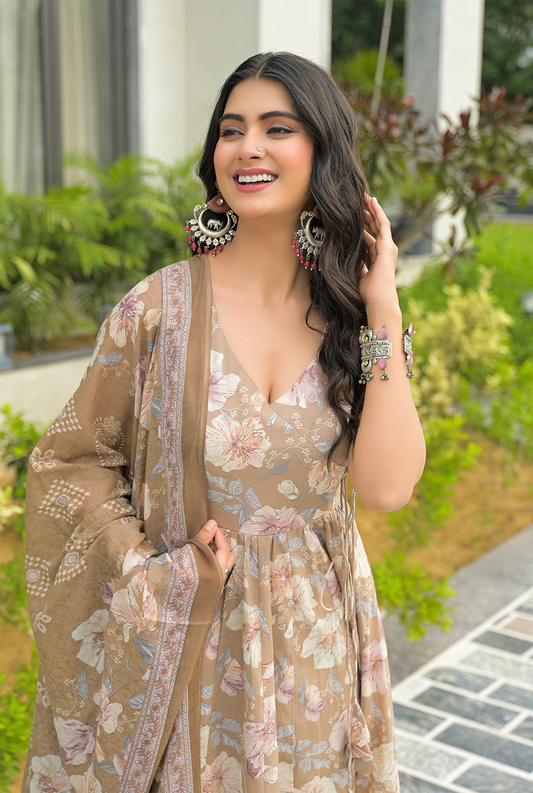 Golden Sand Rayon Suit Set