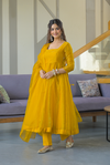 Samriddhi Yellow Organza Suit Set