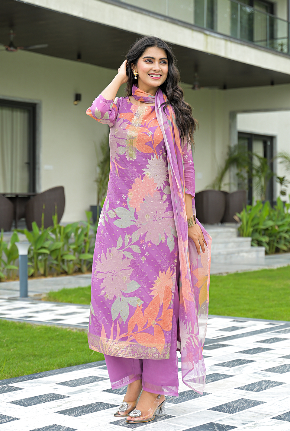 Jasmin Organza Suit Set