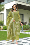 Kylie Green Cotton Suit Set