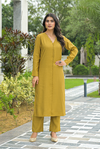 Ruth Mustard Kurta Set