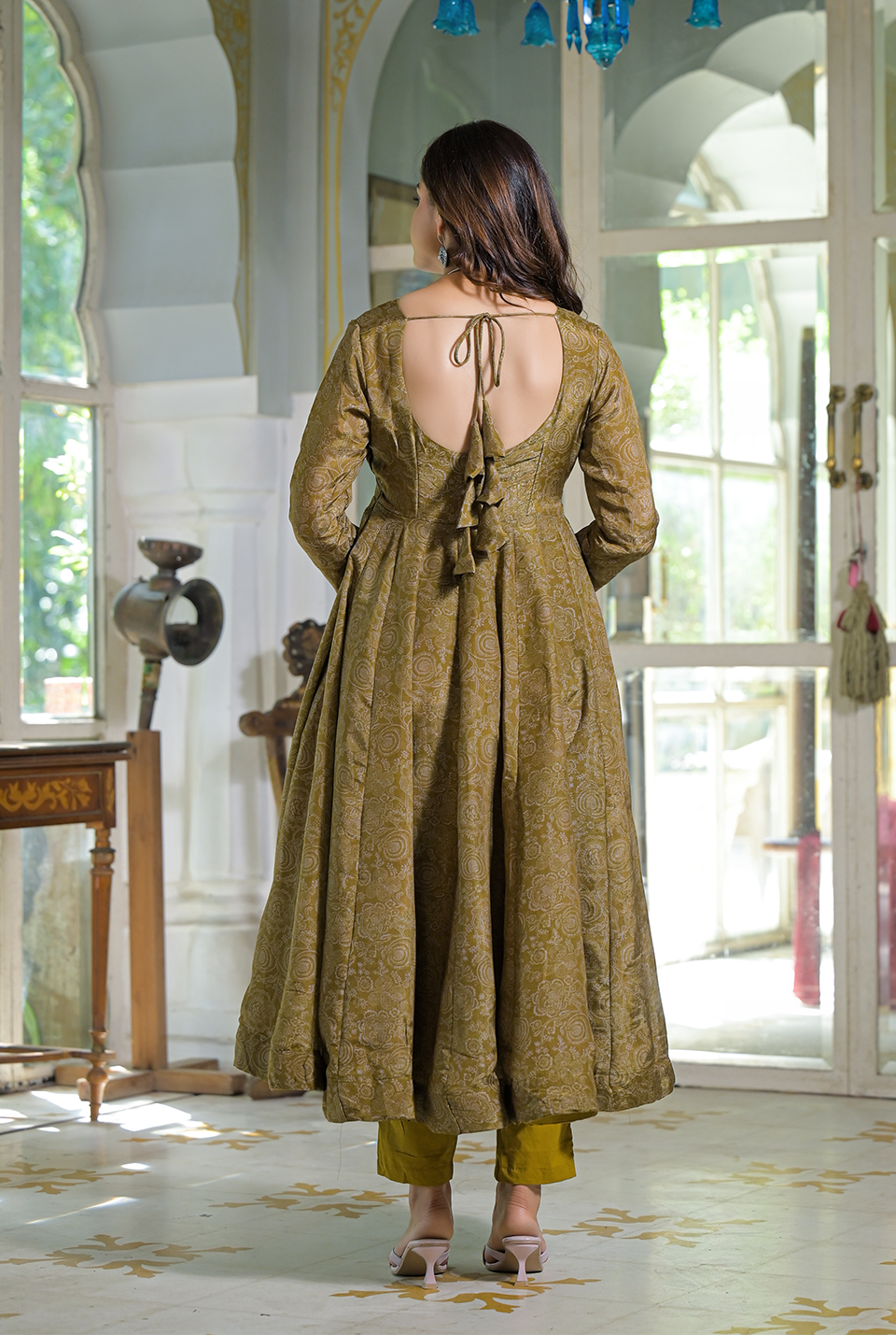 Dusky Glow Silk Suit Set