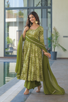 Reet Green Muslin Suit Set