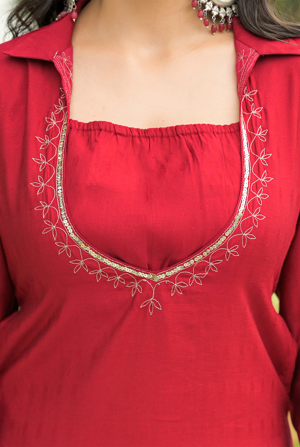 Alluring Red Stylish kurta