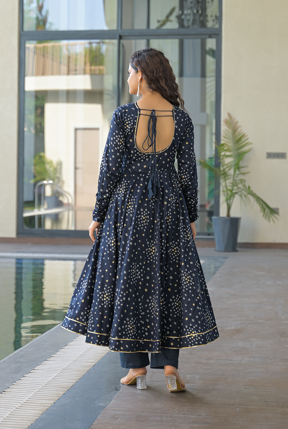 Riwaayat blue suit set