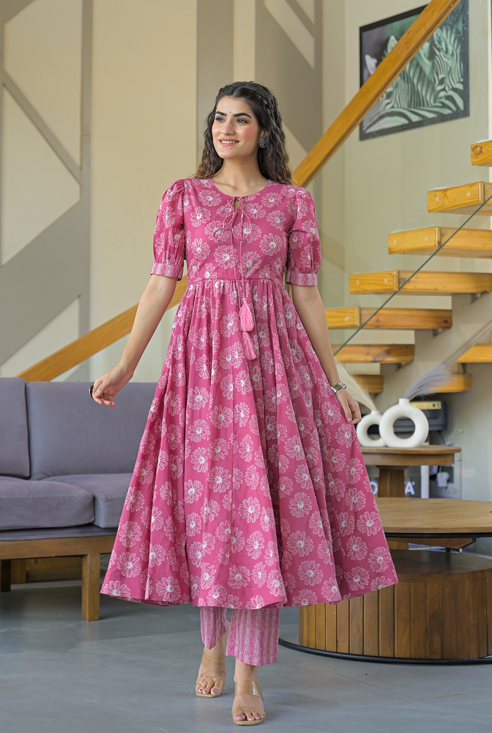 Gulabri Noor Cotton Suit Set