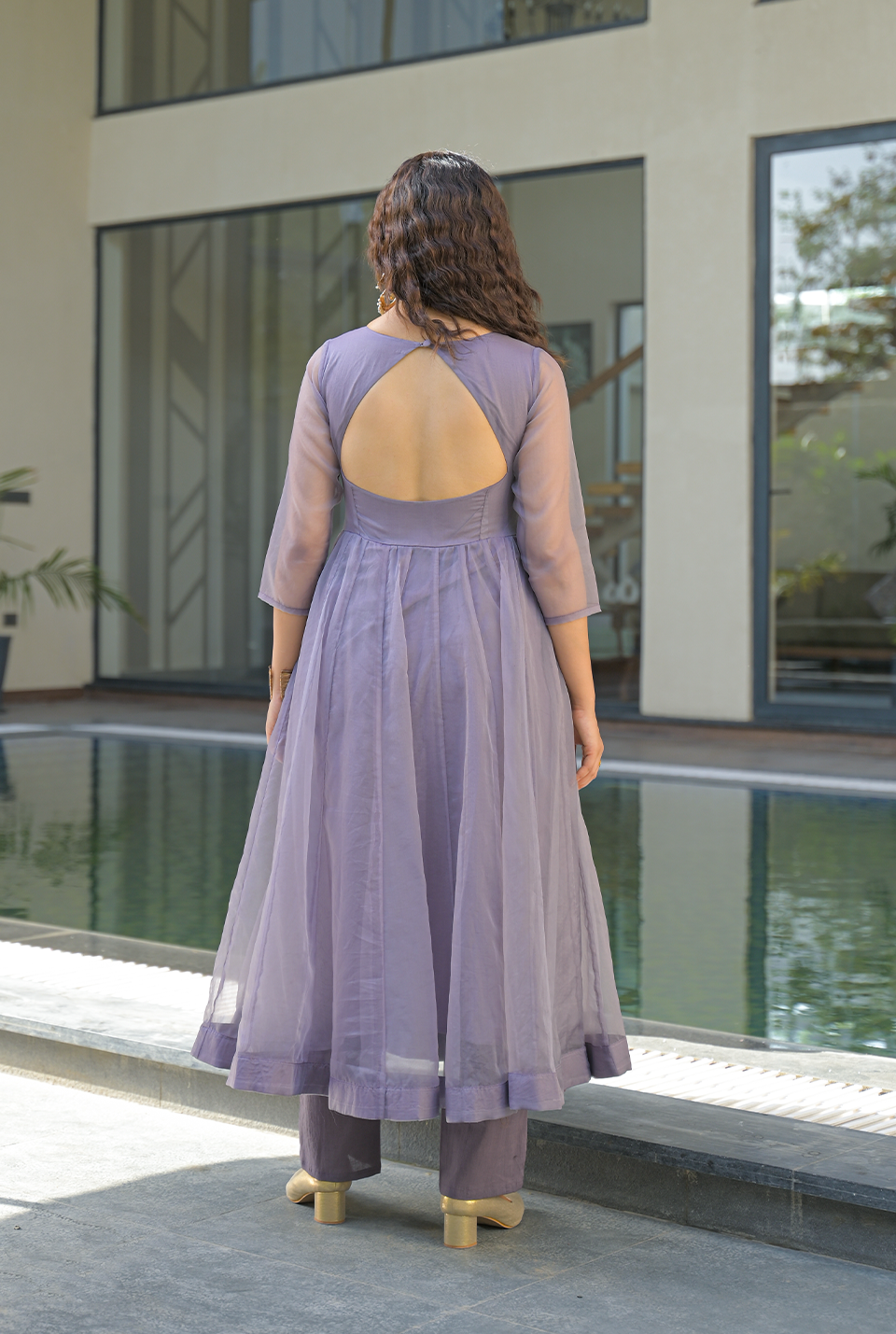 Amethyst Organza Suit Set