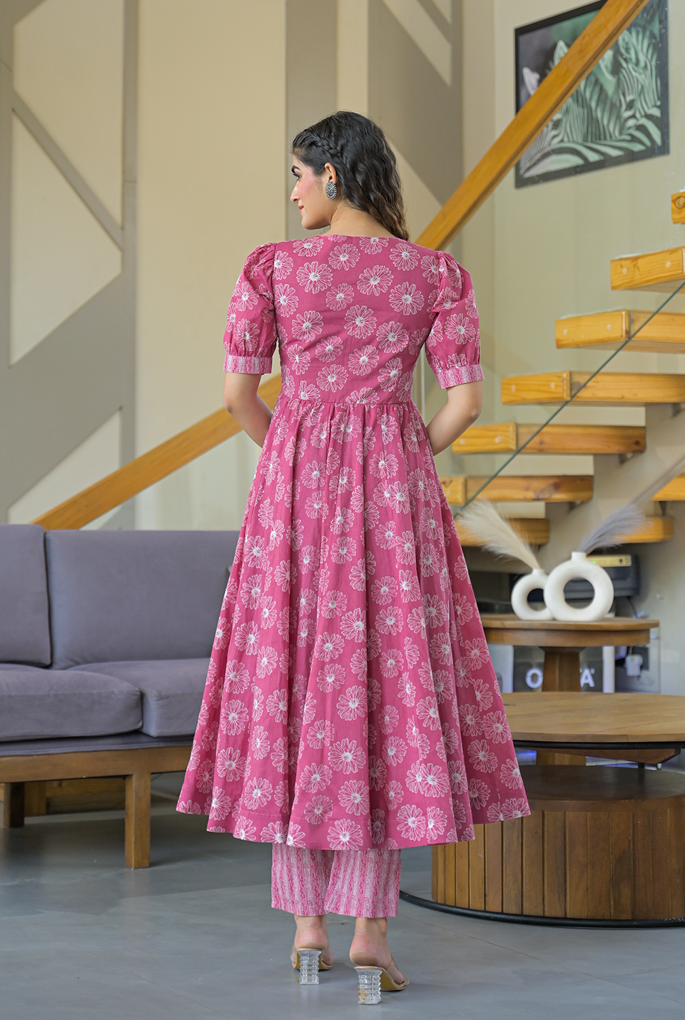 Gulabri Noor Cotton Suit Set