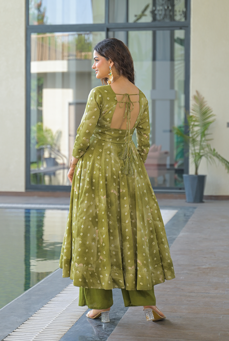 Reet Green Muslin Suit Set