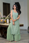 Jahnavi green suit set