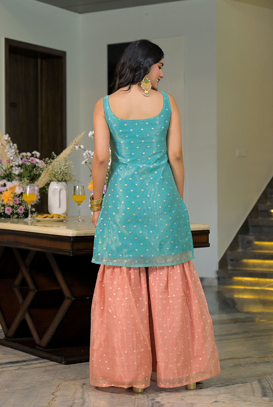 Natalie Multicolor Sharara Set