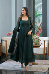 Saisha green georgette suit set