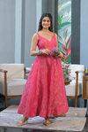 Gulnaar pink organza Gown
