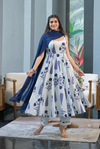 Shreya blue cotton suit set