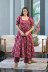 Aditi cherry cotton suit