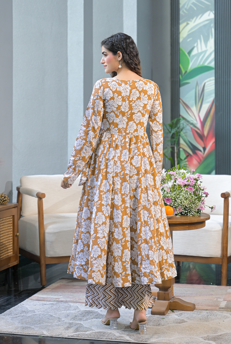 Ira cotton angrakha suit set