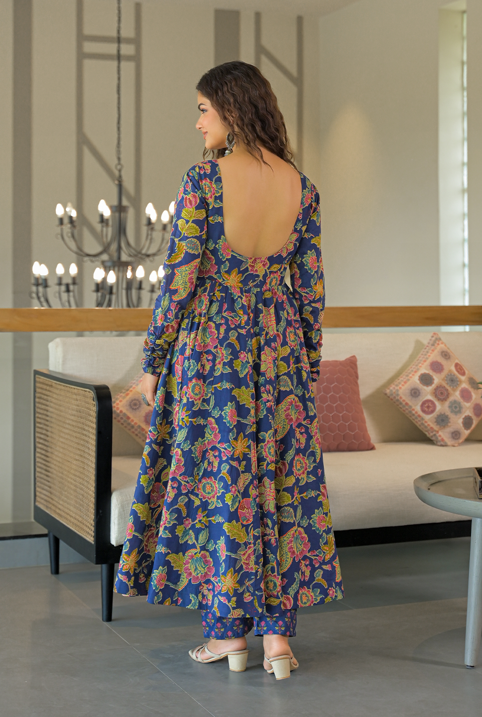 Inaaya blue cotton suit set
