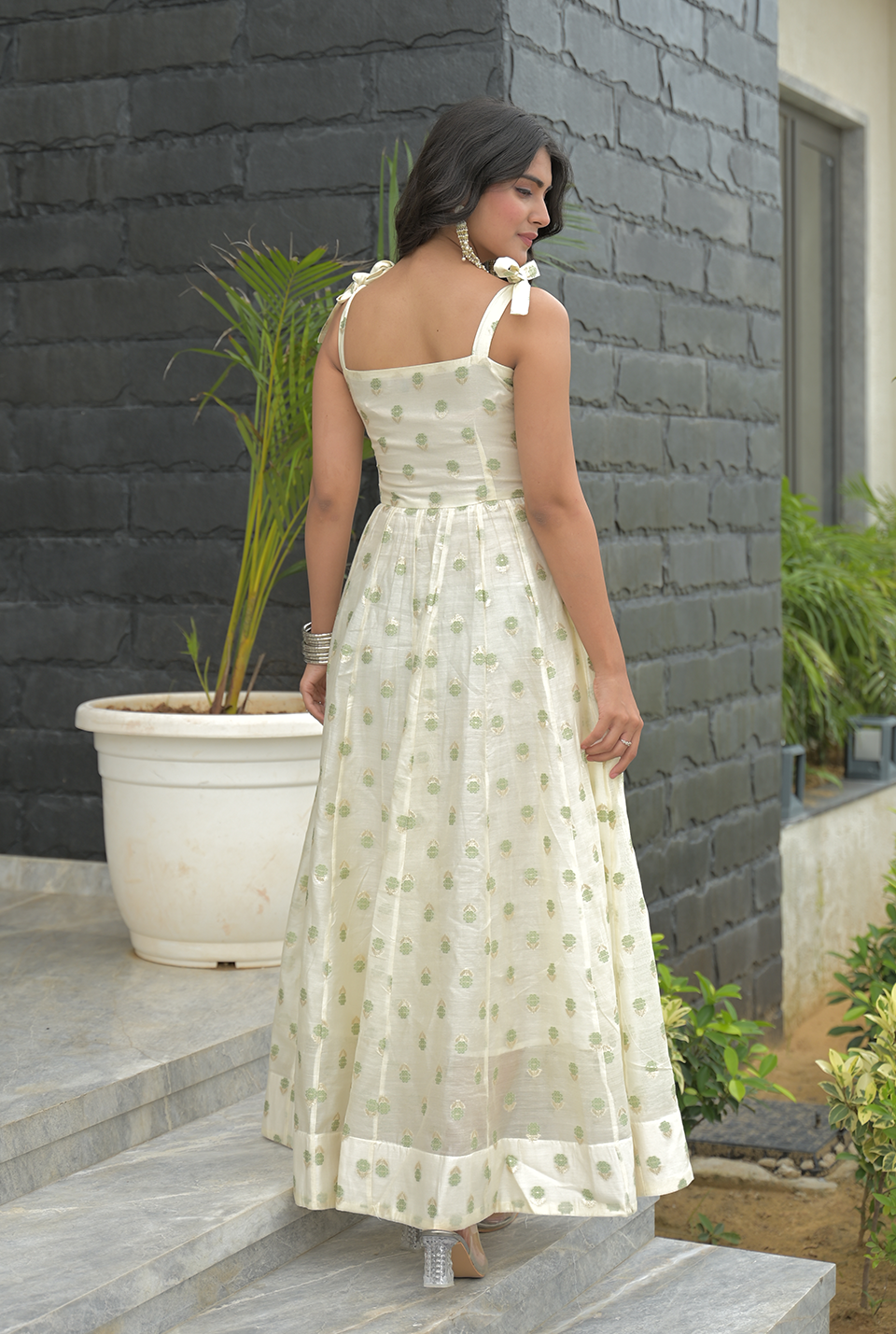 Celestial Charm Organza Maxi Dress