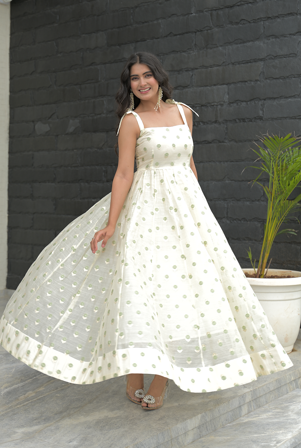 Celestial Charm Organza Maxi Dress