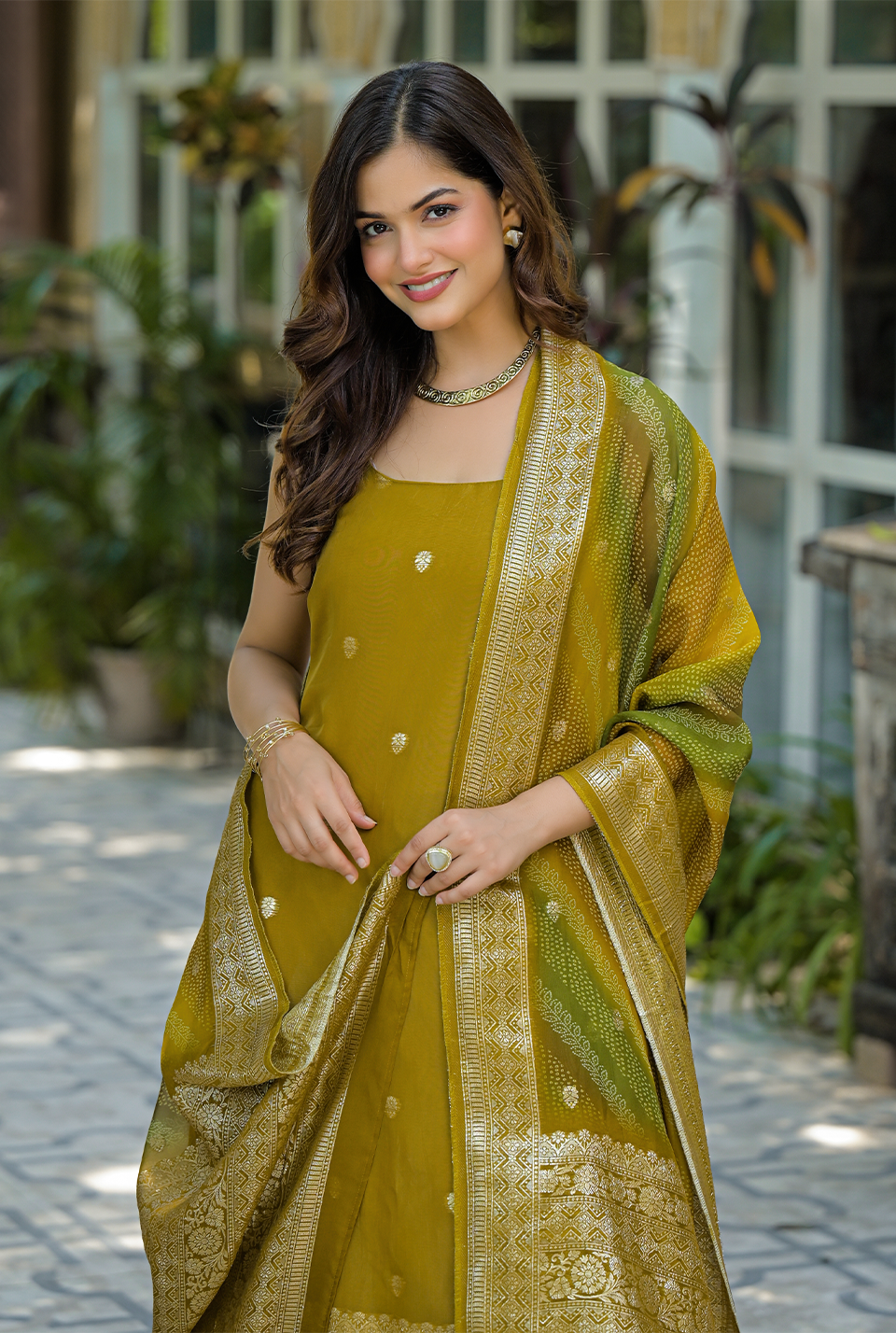 Tejas Organza suit set