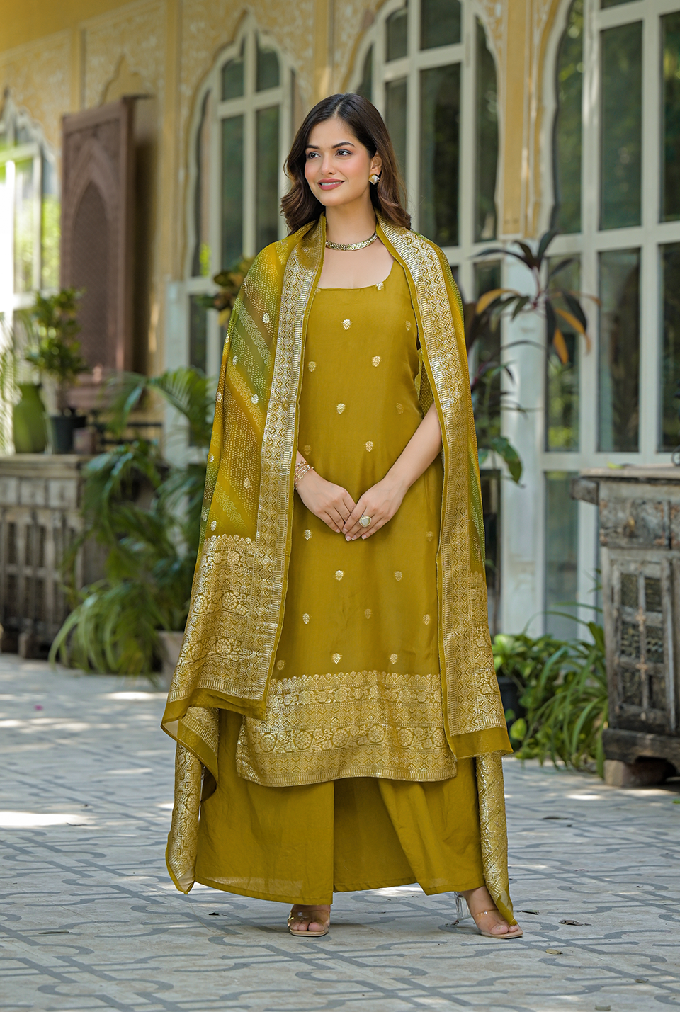 Tejas Organza suit set