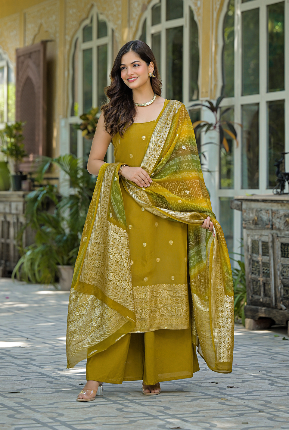 Tejas Organza suit set