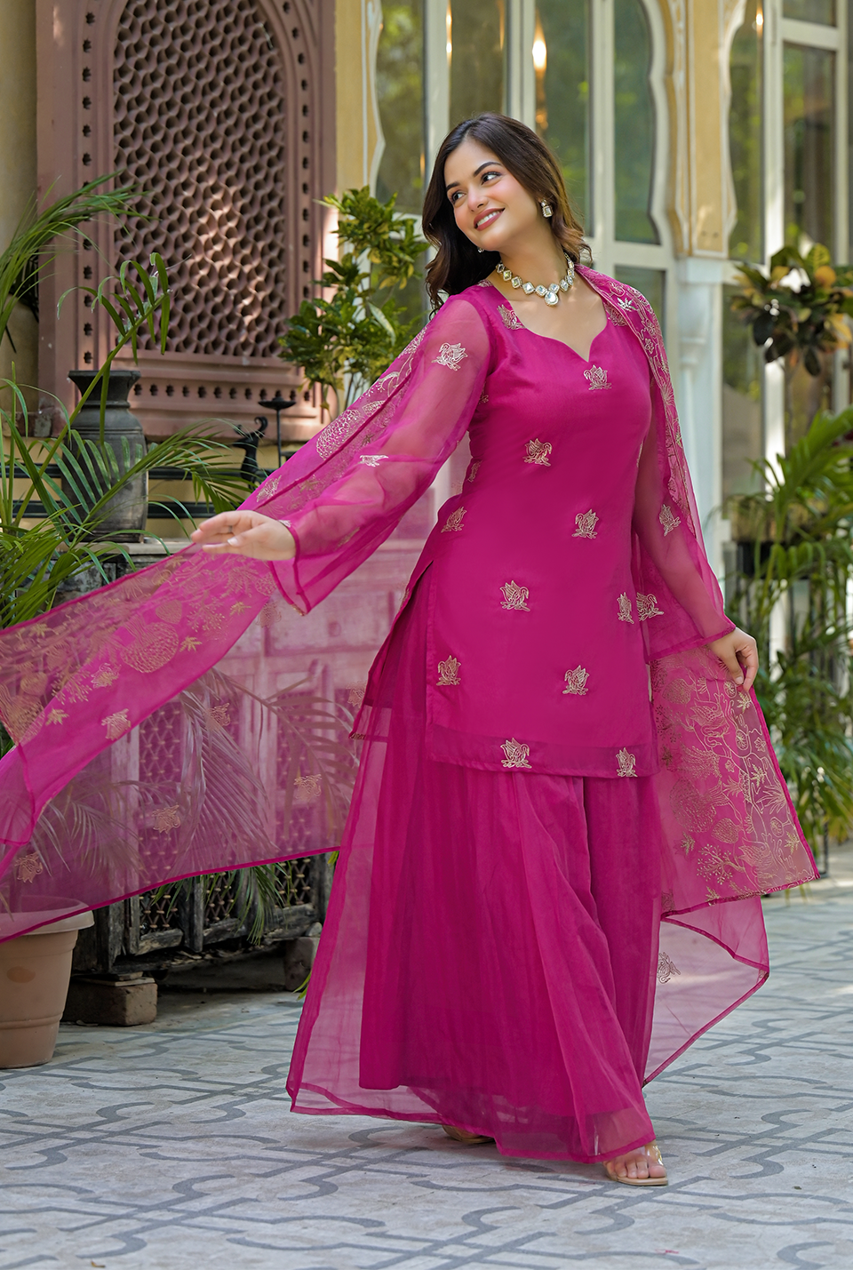 Dreamy Pink Organza Set