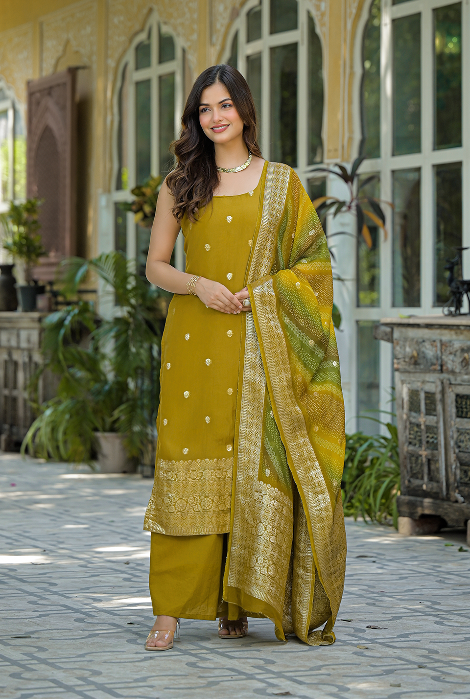 Tejas Organza suit set