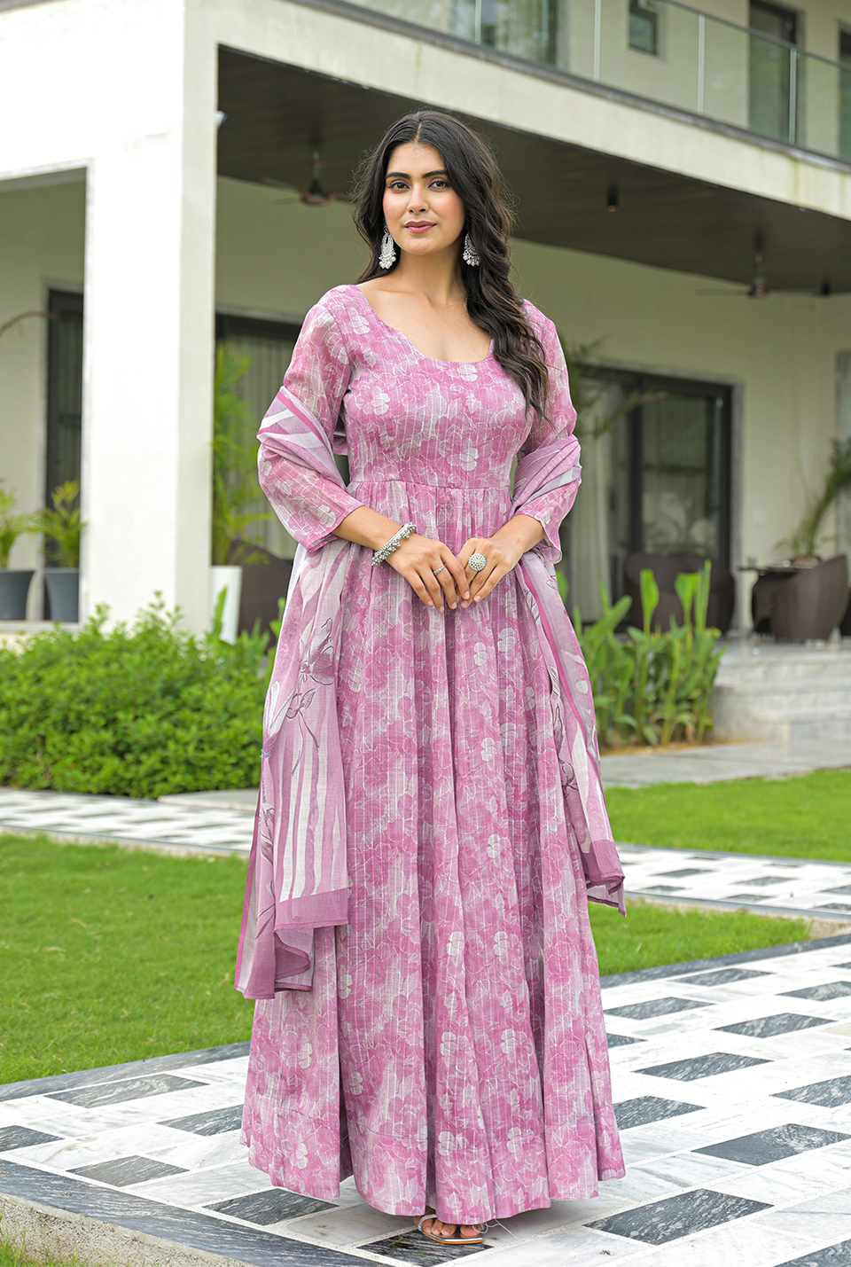 Dahila Pink Maxi Set