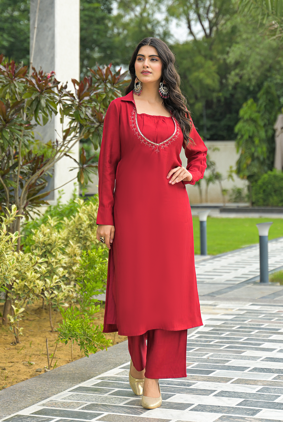 Alluring Red Stylish kurta