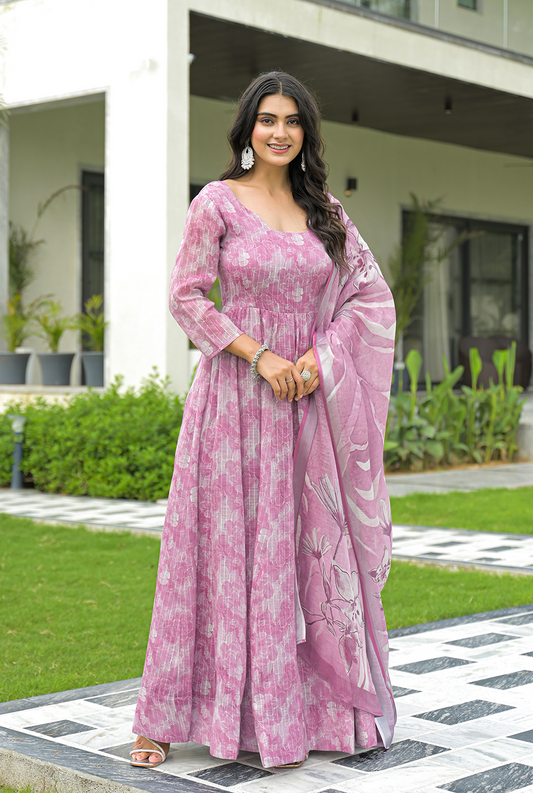 Dahila Pink Maxi Set