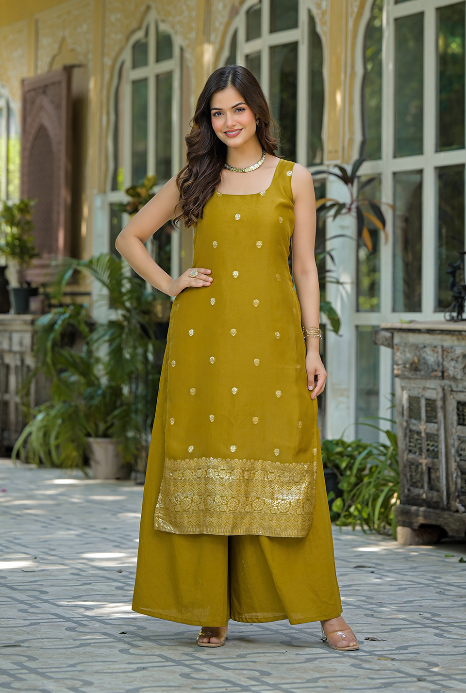 Tejas Organza suit set