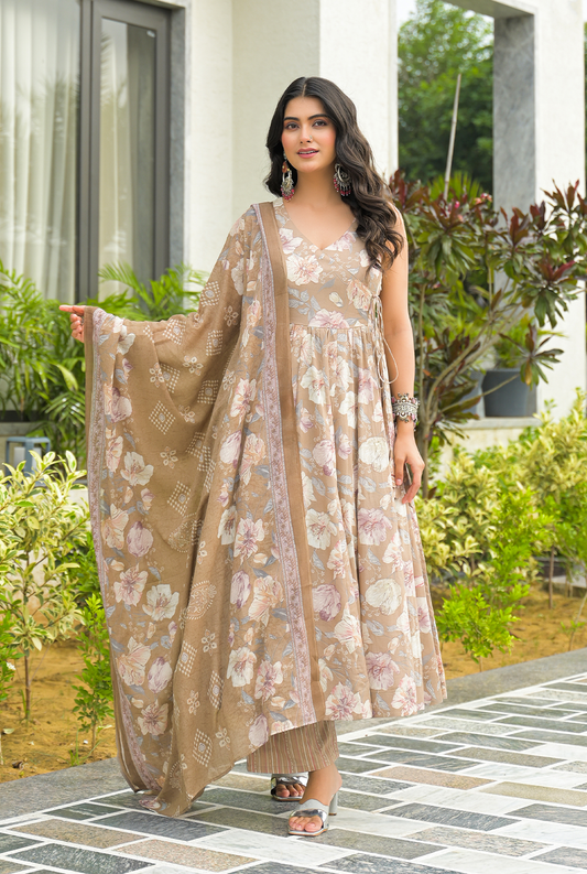 Golden Sand Rayon Suit Set