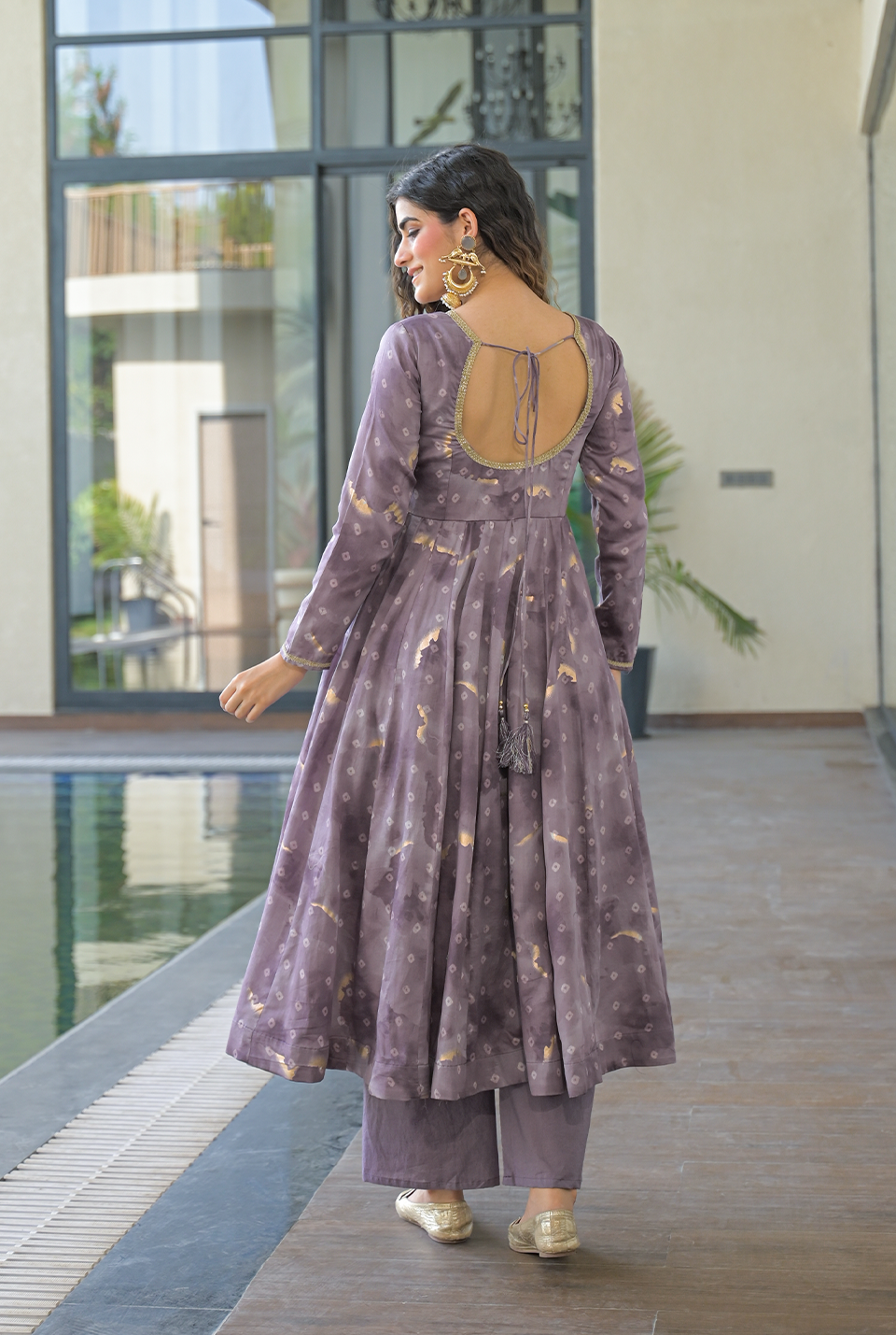 Sunehri muslin suit set