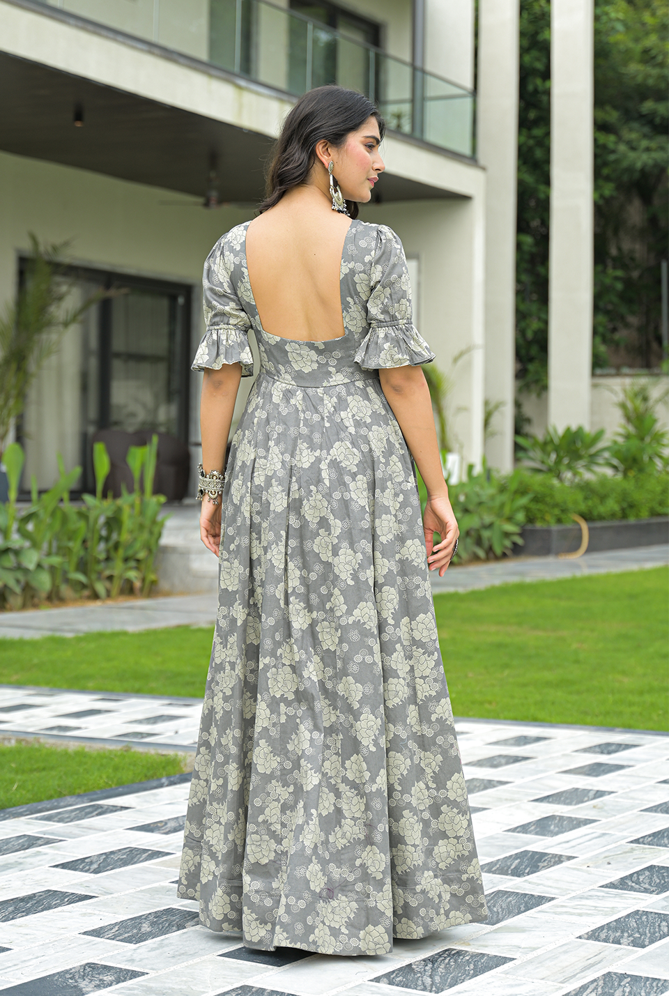 Akira Grey Maxi Set
