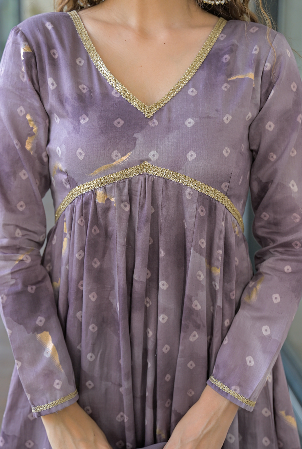 Sunehri muslin suit set