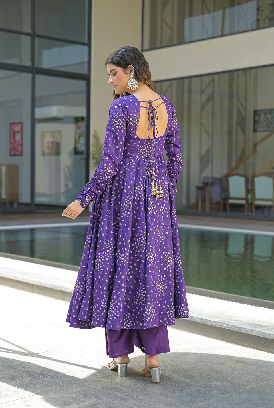 Mehek purple suit set