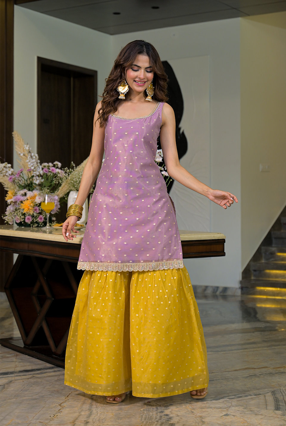 Mahira Multicolor Sharara Set