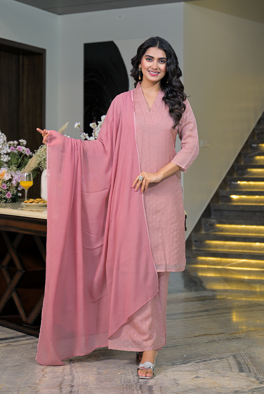 Dhriti organza suit set