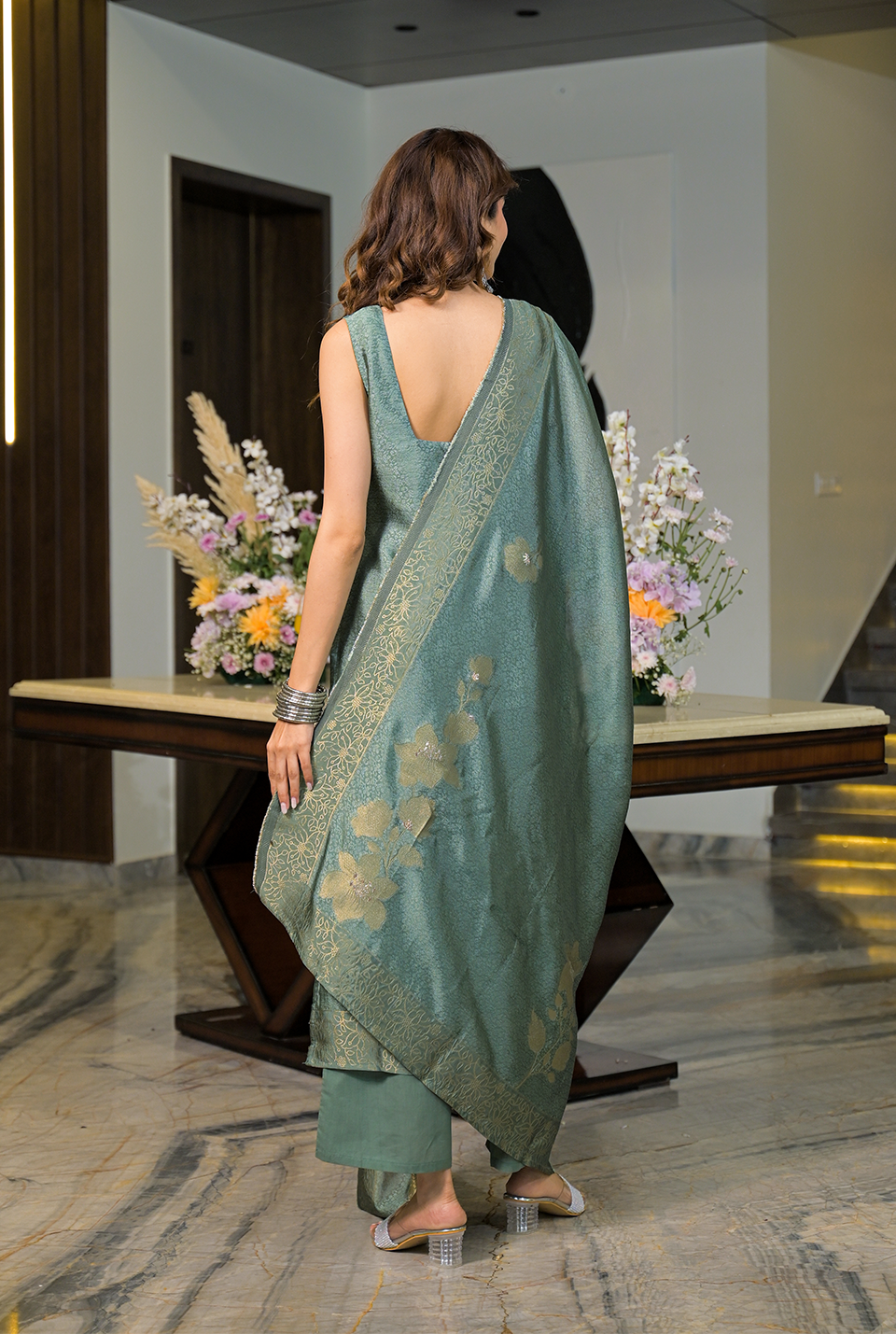 Kavya silk suit set