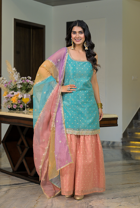 Natalie Multicolor Sharara Set