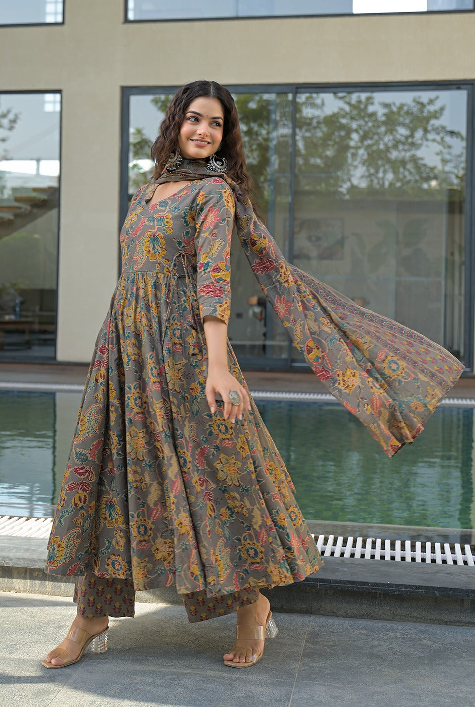 Kashvi cotton angrakha set