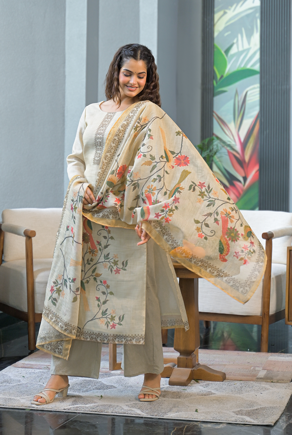 Karuna straight kurta set