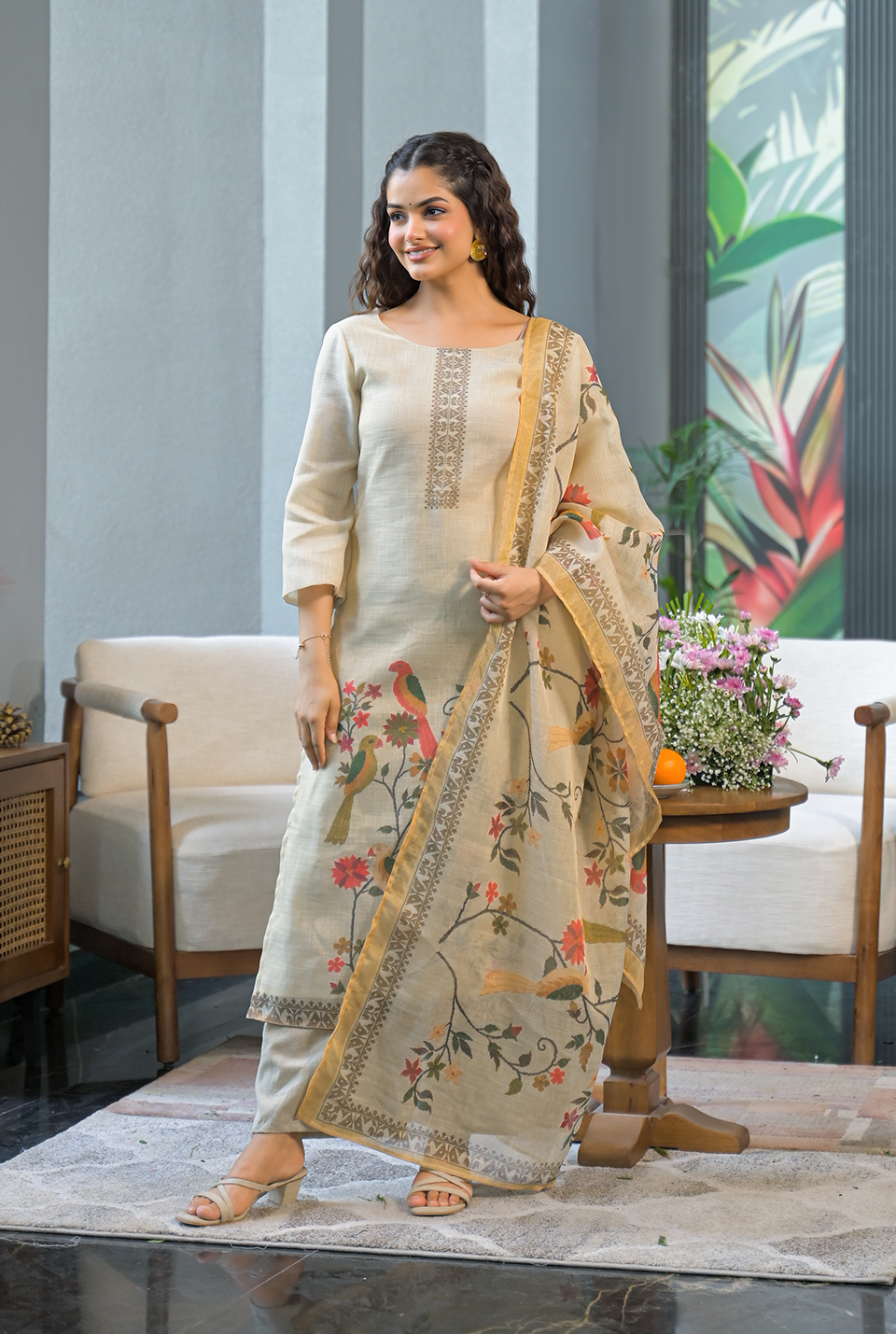 Karuna straight kurta set