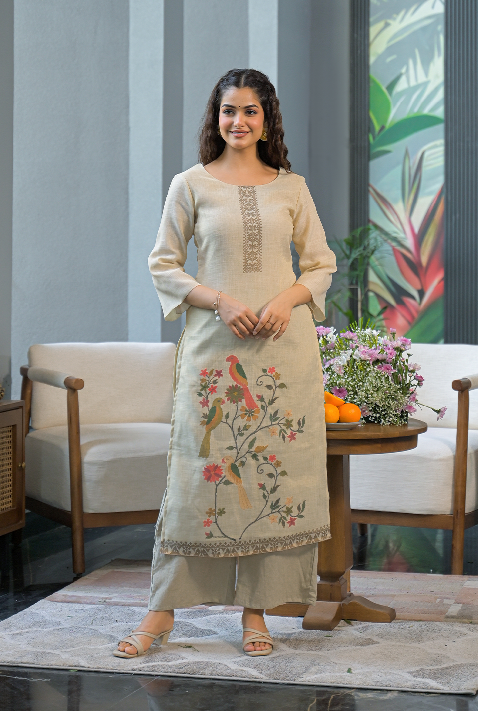 Karuna straight kurta set