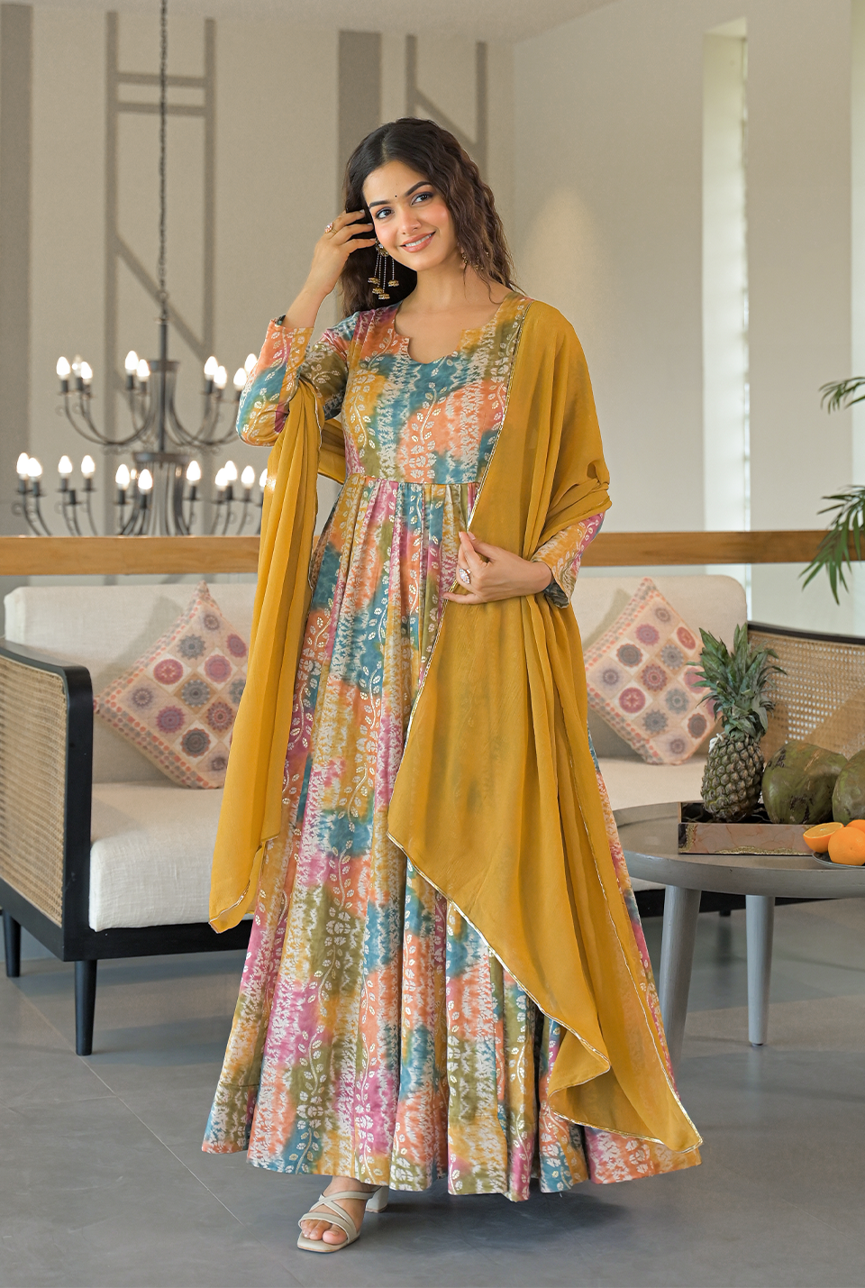 Ayesha multicolor maxi set