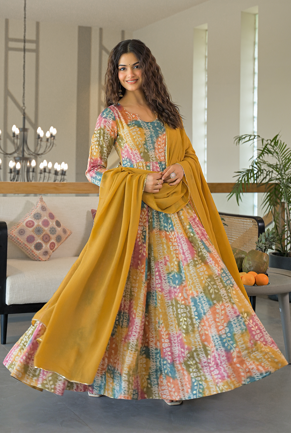 Ayesha multicolor maxi set