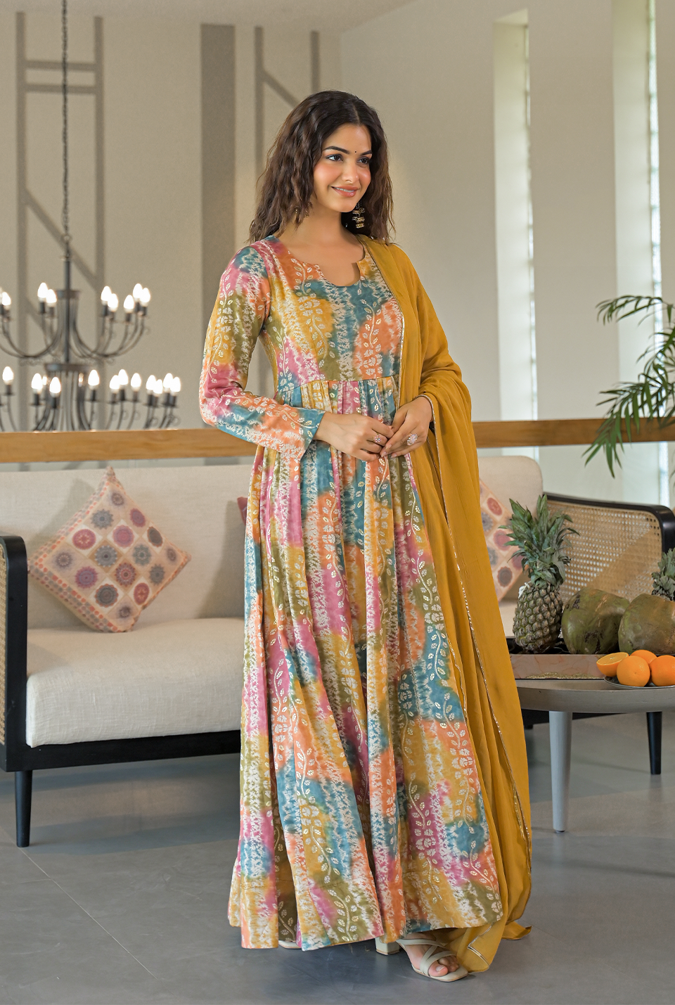Ayesha multicolor maxi set